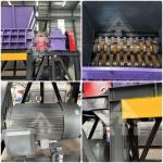 Aluminum Rim Sheet Metal Shredder TUV Twin Shaft Shredder Machine