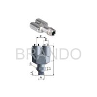 Buy cheap Metal Joint Quick Connect Pneumatic Fittings , Pneumatic Tube Fittings U Shaped product