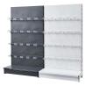 Buy cheap Factory customized color size metal heavy duty minimarket blue shelves wall shelves for cosmetics display gondola from wholesalers