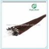 Buy cheap Micro ring loop hair extensions 16"-26"L brazilian remy hair 4# color hair from wholesalers