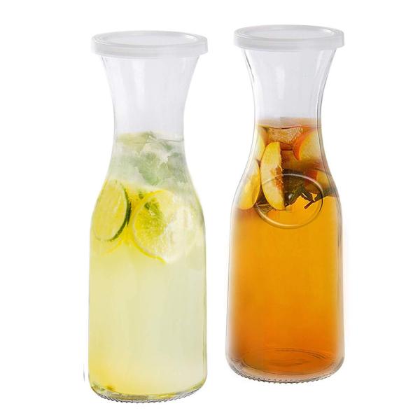 Buy cheap Dishwasher Safe Empty Juice Bottles , Iced Tea Wide Mouth Glass Bottle from wholesalers