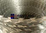 Steel Concertina Barbed Wire / BTO 22 Razor Sharp Wire For Government Buildings