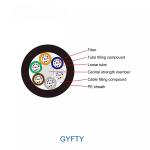 GYFTY Outdoor Aerial Optical Fiber Cable Single Mode G652D 48 Core Fiber Optic
