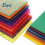 Decorative Lridescent Colored Texture Acrylic Sheet Fluted Clear Textured