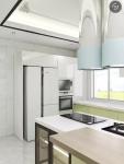 Buy cheap 800MM Brown Modern Antique White Kitchen Cabinets PVC Modular Home Furniture from wholesalers