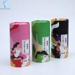 Recyclable PMS Luxury Perfume Cardboard Cylinder Packaging Glossy Lamination