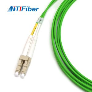 China FTTH Application Communication Use Green Jacket Multimode OM5 Patch Cord on sale