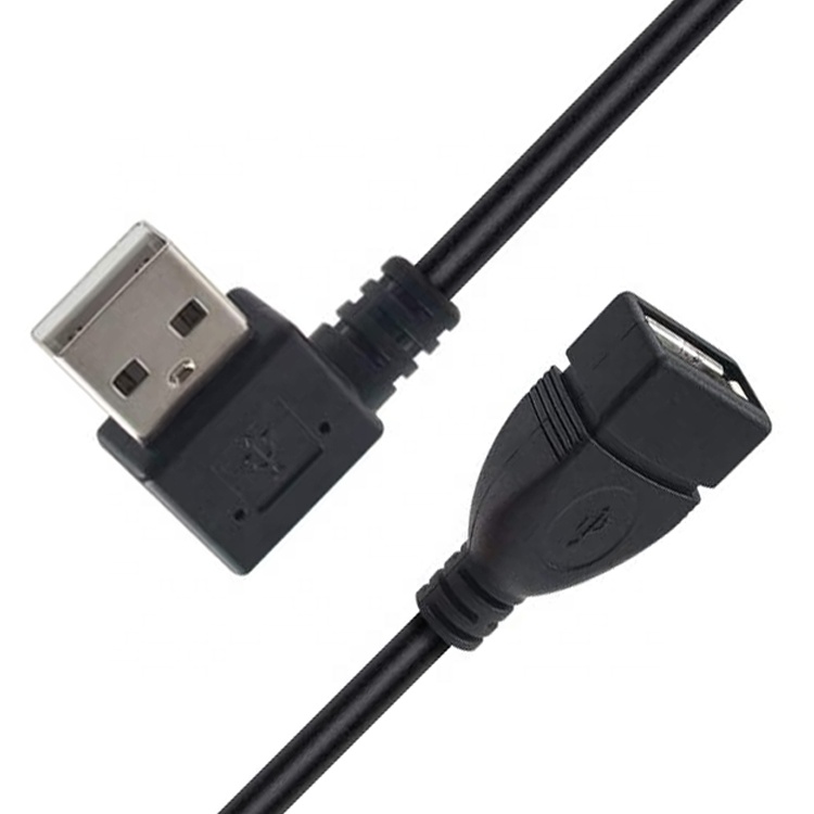 0.3M 1M 2M 3M 90 Degree Right Left Angle Male to Female USB 2.0 Type A Extension Cable