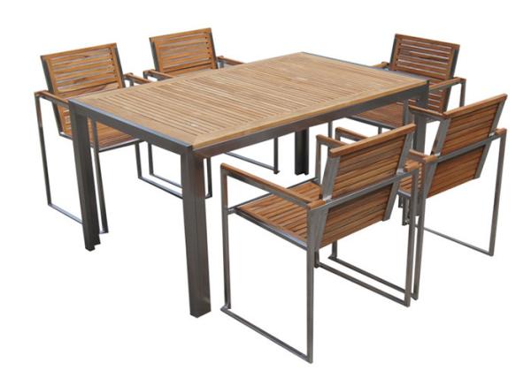 Buy cheap Stainless Steel Solid Wooden Outdoor Furniture High End With OEM / ODM Special Offer from wholesalers