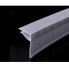 Buy cheap Custom Supermarket Plastic Shelf Data Strips Label Holder , White from wholesalers