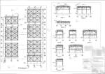4 Sets Hot - Dip Galvanized Structural Steel Warehouse Q235B Steel Material