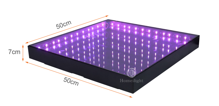 IP55 8CH LED 3D Mirror Dance Floor for Wedding Night Club DJ Disco Party Stage Lighting