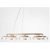 Buy cheap Modern Simple Indoor Led Bedside Hotel Gold Small Glass Pendant Lamp from wholesalers