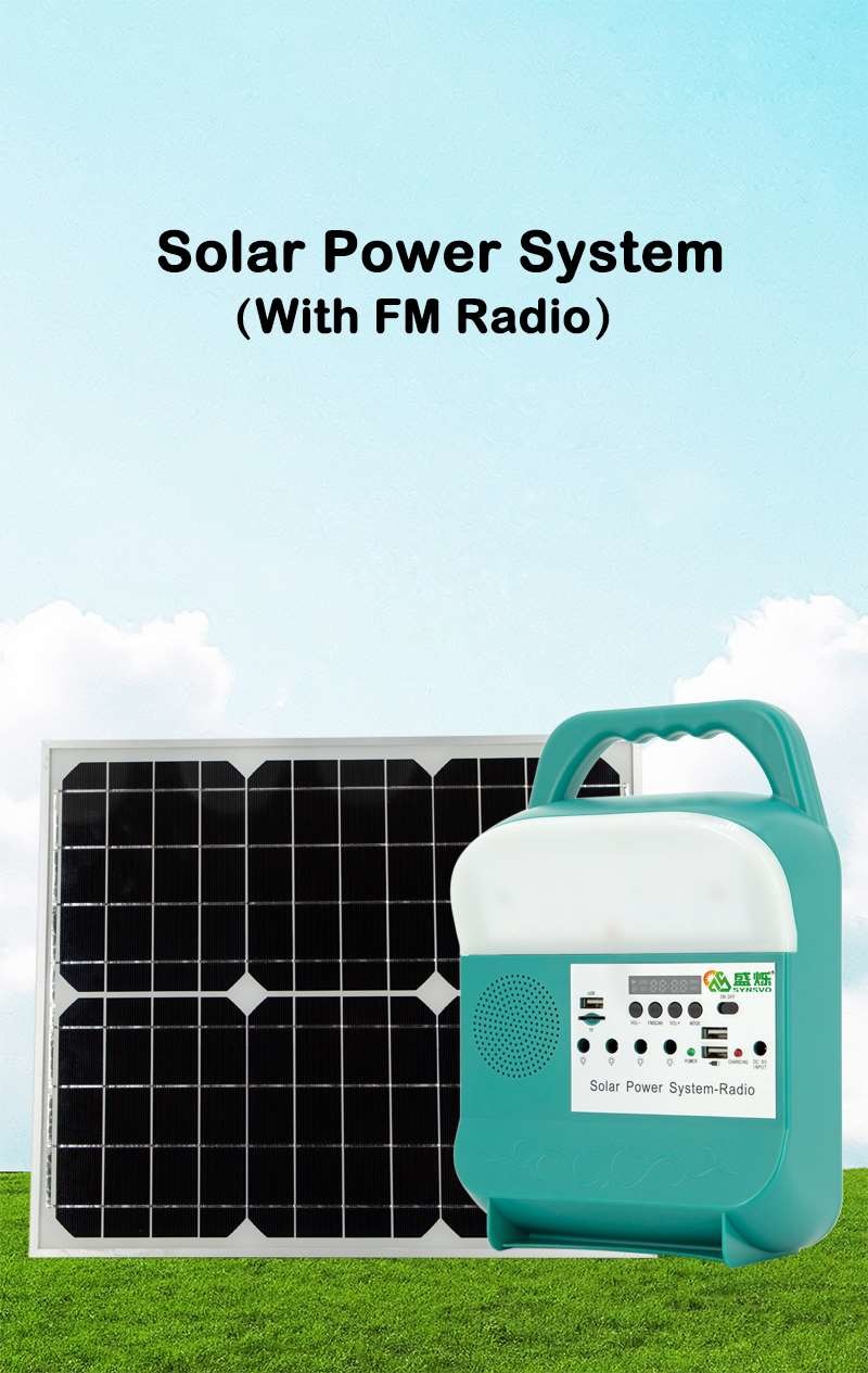 25W Solar Lighting System Kit IP55 Portable Energy Home Power