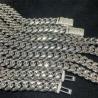 Buy cheap Custom Name Moissanite Cuban Link Bracelet S925 Sterling Silver Vvs Diamond Necklace from wholesalers