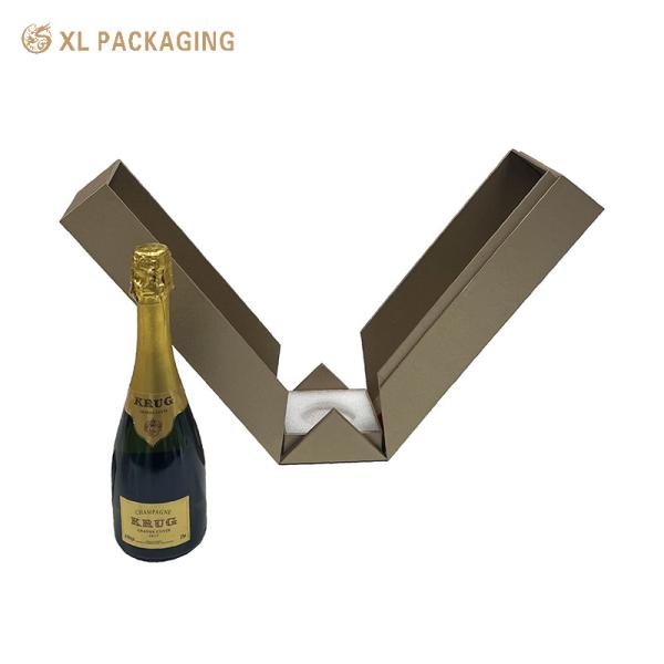 Quality Paper Alcohol Whisky Wine Packaging Box Cardboard Magnetic Double Door Gift Box for sale