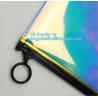 Buy cheap pencil case zipper slider travel cosmet bag, slider zipper clear transparent pvc packaging cosmetic bag, slider lock zip from wholesalers