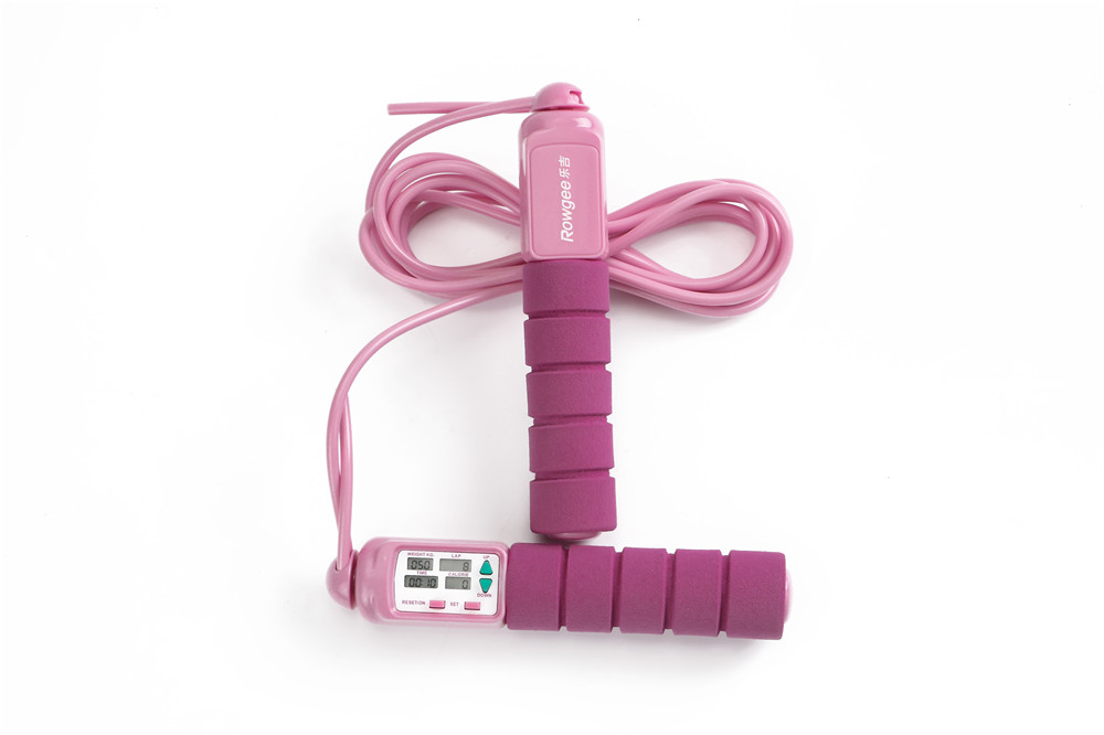 Minimalist Design Meranti Pink Fitness Jump Rope Electrode Aesthetic