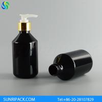 Buy cheap 250ml black plastic bottles, 250ml black PET shampoo bottles product