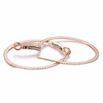 Hot Sale 18K Rose Gold Pave Diamonds Hoop Earring for women Gift (GDE015)