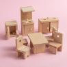 Buy cheap Wooden Dollhouse Dining Room Table Furniture For Kid Gift Education from wholesalers