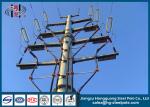 Customized Steel Transmission Poles , Octagon Steel Tubing Galvanized Steel Pole