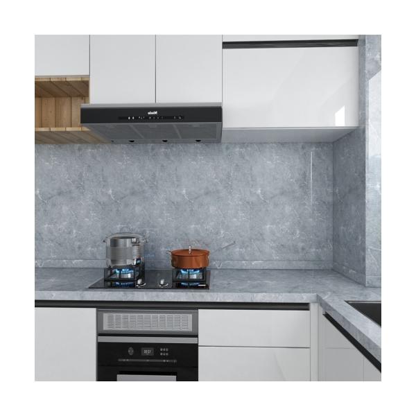 80CM Width Marble Sticker Anti Oil Waterproof Kitchen Wallpaper Modern Design