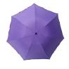 Buy cheap Women Reverse Style Purple Canopy Tri Fold Umbrella With Black Coating 7 Panels from wholesalers