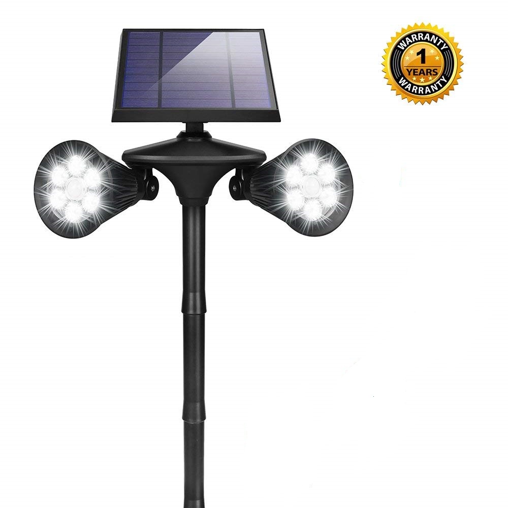 3.7V 45000mAH Solar LED Solar Landscape Spotlights With Motion Sensor