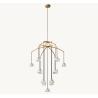 Buy cheap Polished Brass Crystal Contemporary Ceiling Chandeliers Hardwired from wholesalers