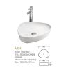Buy cheap Low Water Absorption Counter Top Bathroom Sink Green Color Irregular Basin from wholesalers