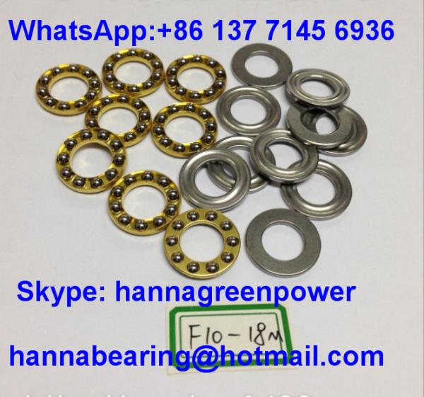 Buy cheap F10-18M Brass Cage Miniature Thrust Ball Bearing with Groove 10x18x5.5mm from wholesalers