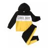 Buy cheap Winter Children Black Long Sleeve Sweatshirt With Collar Letter Print from wholesalers