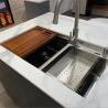 Buy cheap High End Modern 304 Stainless Steel Kitchen Cabinet Furniture Eased Edge from wholesalers