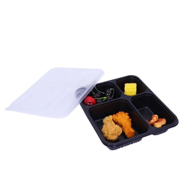 Buy cheap 4 Compartment PP 1L Disposable Takeaway Food Container from wholesalers