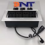 multi-functional configuration smart desktop hidden pop-up socket /furniture