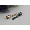 Buy cheap Customized Metal 9MM Mini Zinc Alloy Gold & Gunmetal Color Tassel Caps in Gold for bag from wholesalers