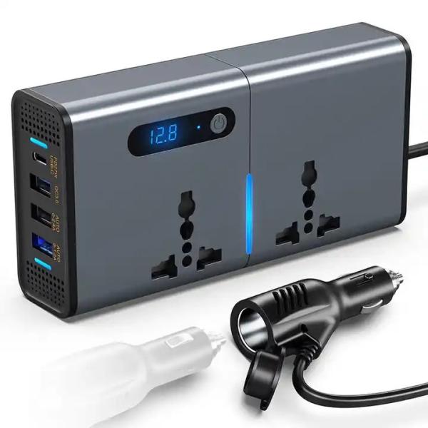 200W Car Power Inverter Dc 12V 24V To 110V 220V Ac Car Char Power Inverter With