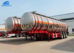 Truckman Aluminum Tank Semi Trailer , Oil Truck Tanker Three Axles 40 Cbm