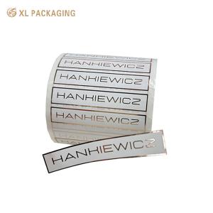 Wholesale Embossed Textured Paper Stickers Rectangle Custom Business Sticker Labels from china suppliers