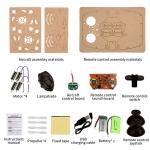 2.4g Remote Control Quadcopter Set Bemay Toy Wooden Assemble Educational Rc