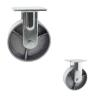 Buy cheap OEM 6x2 Inch Solid Silver Wheel Heavy Duty Fixed Cast Iron Casters from wholesalers