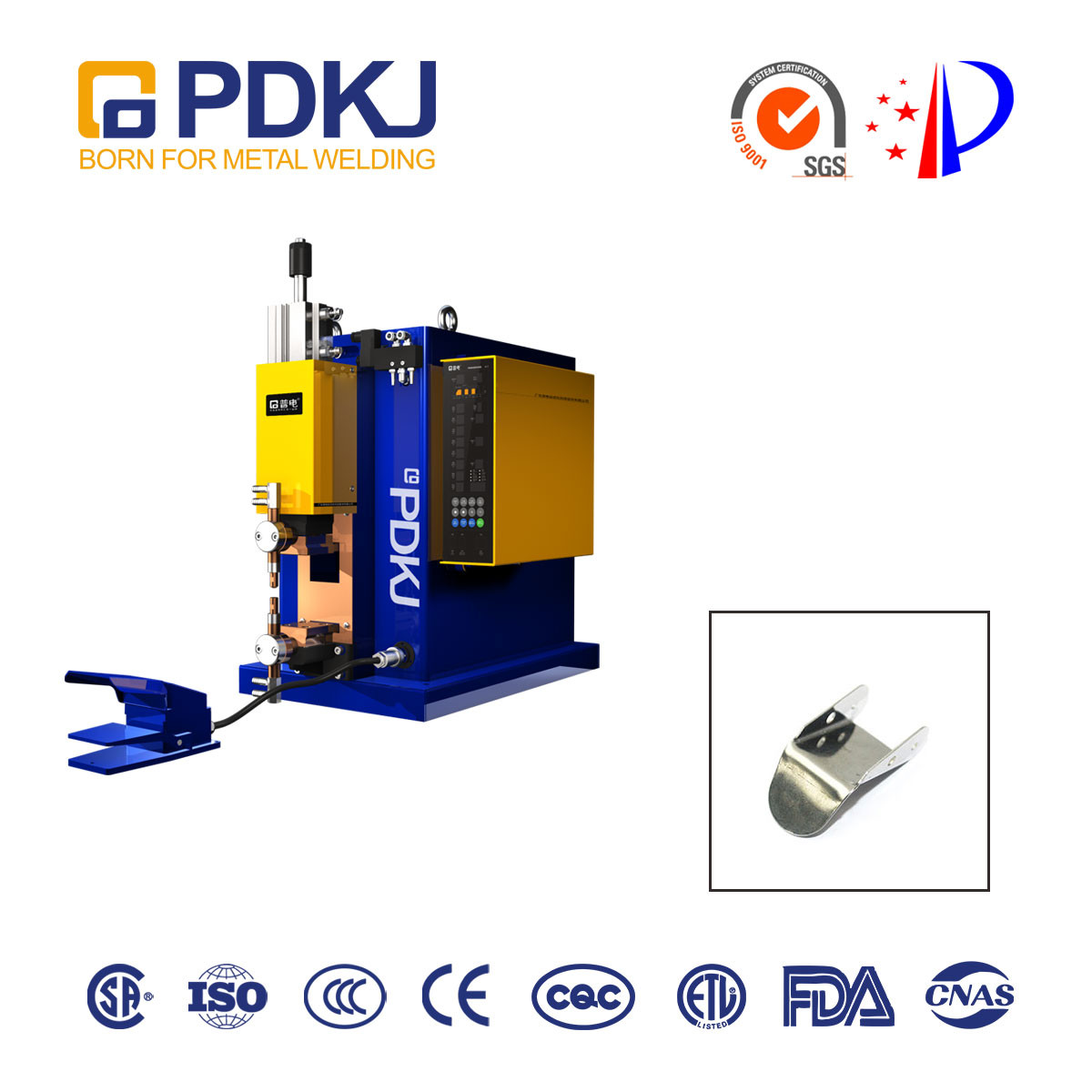 DC Desktop Resistance Spot Welding Machine Seamless For Silver Contact