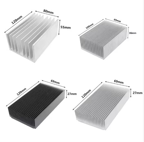 Radiation Fin Aluminum Enclosure Heatsink For High Power LED IC Chip Cooler Radiator