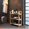 Buy cheap Three Tier Wooden Storage Rack White For Bedroom / Living Room / Office / Kitchen from wholesalers