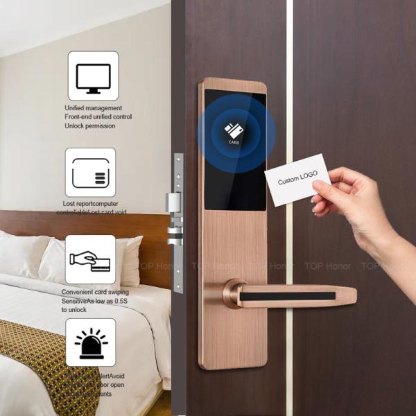 Buy cheap Copper RFID Card Hotel Smart Locks Aluminium Alloy TT Lock Smartphone App from wholesalers