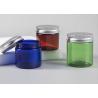 Buy cheap Amber Blue Green Color Transparent PET Plastic Jar With Sliver Aluminum Cap from wholesalers