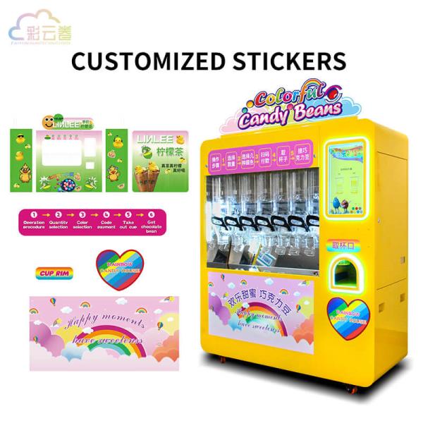 Buy cheap Indoor / Outdoor Sugar Beans Dispenser Machine 5S Dispensing Speed from wholesalers