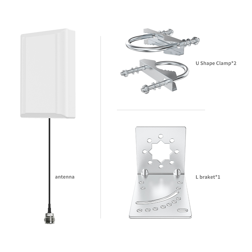 N-Female Connector 17dBi 18dBi Dual Band Wifi 90° 4N 2N Mino Sector Outdoor Panel Antenna