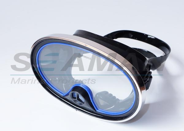 Scuba Diving Classic spear fishing One-Window Silicone Purged Mask with metal